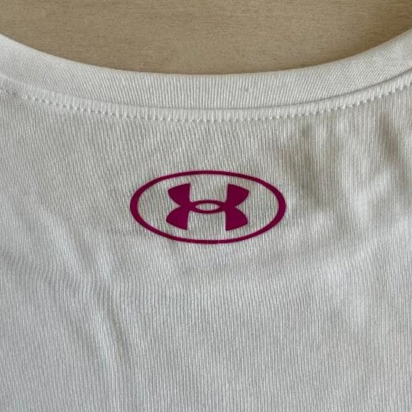 Under Armour Girls' Big Pink Logo Tech Tee - Picture 6 of 9